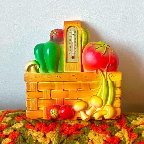 Vintage Other - 80s Vintage 🍅✨ Miller Studio Chalkware Thermometer